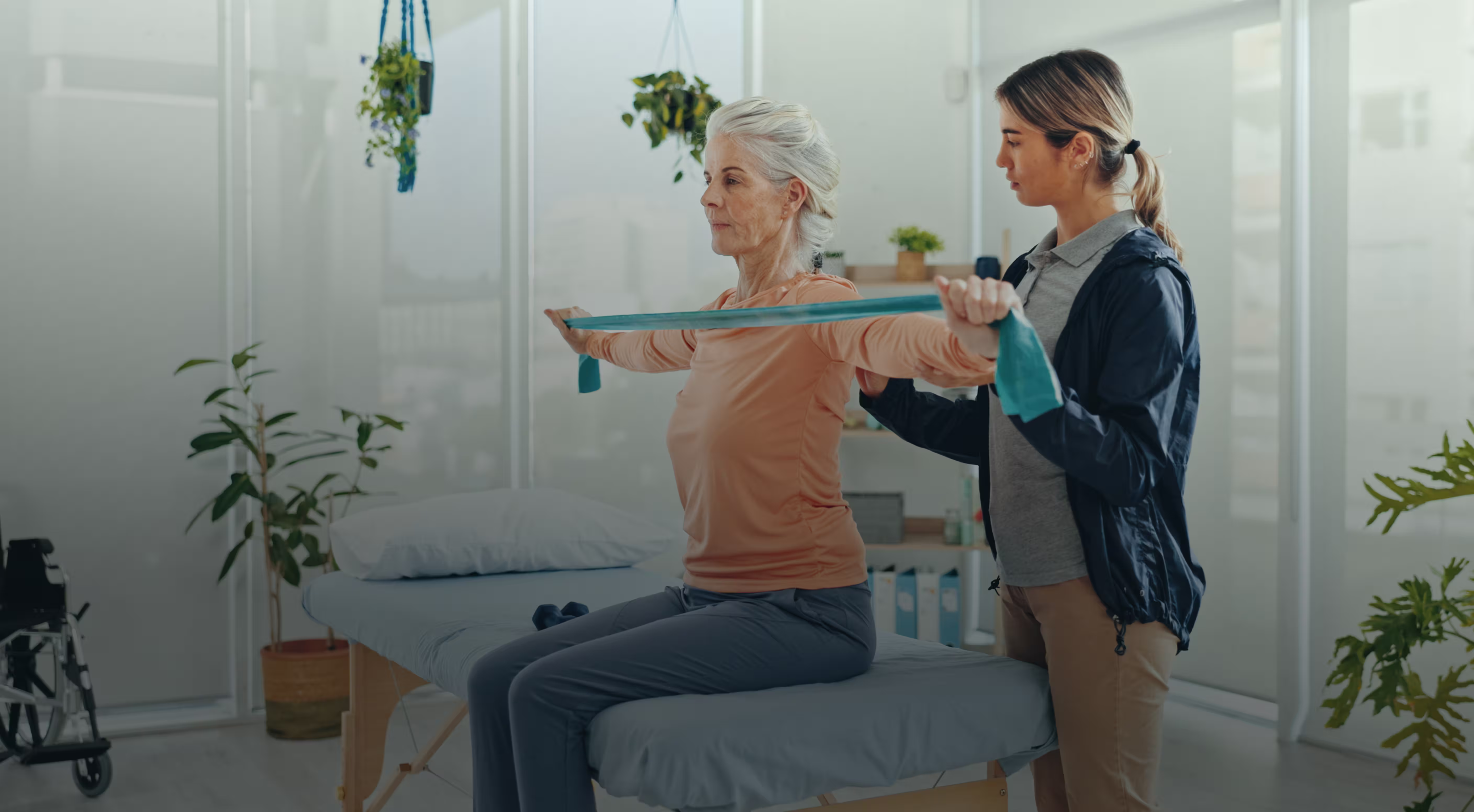 Care staff assisting resident in Premier Living
