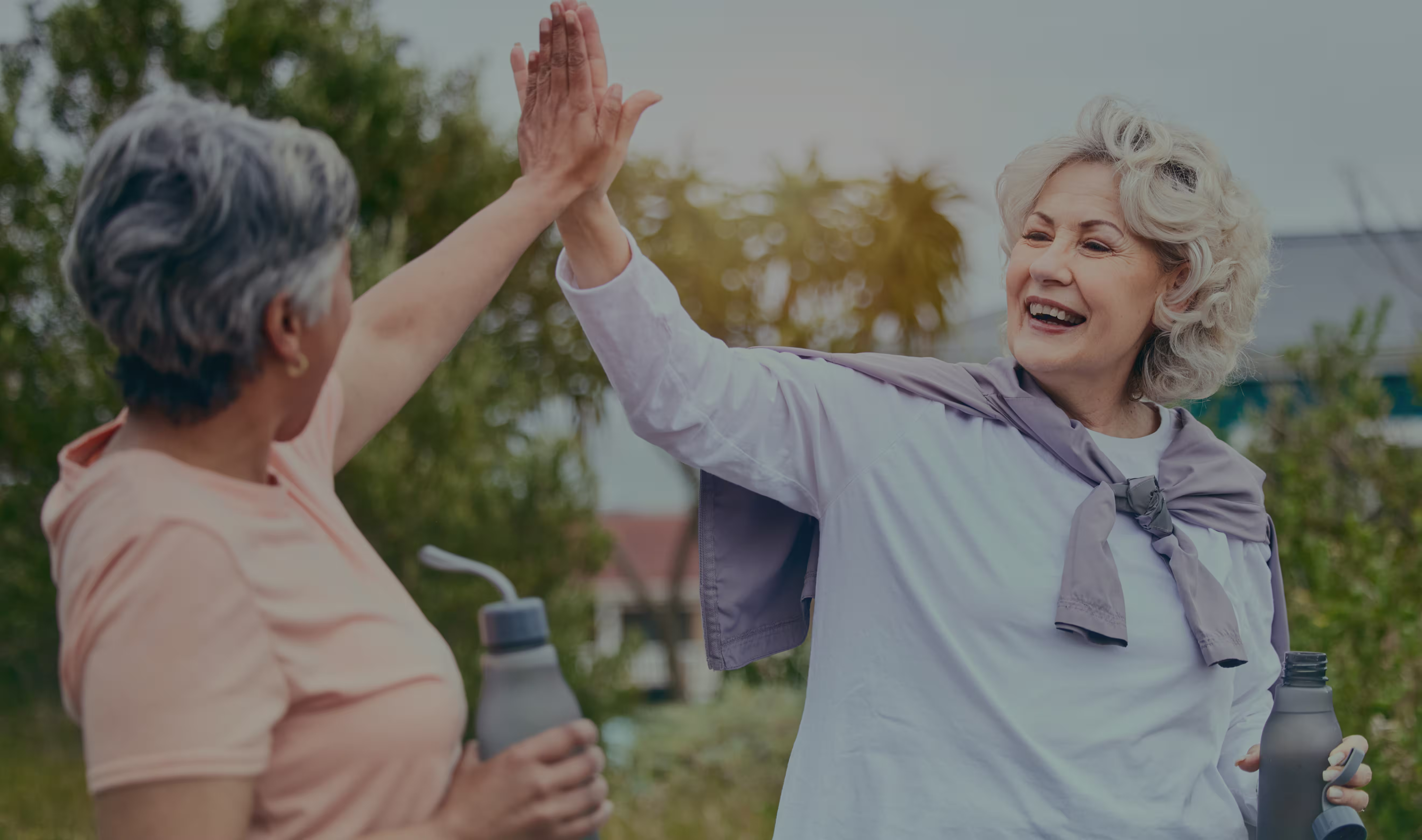 Caregiver supporting resident during daily routine